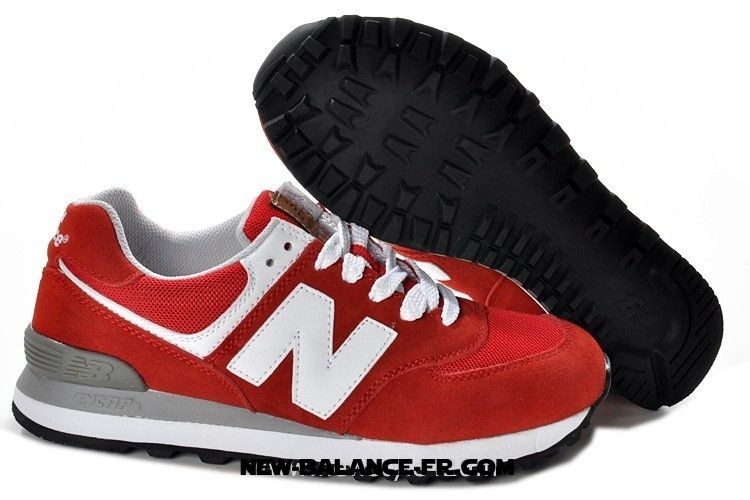 new balance 574 rouge blanche
